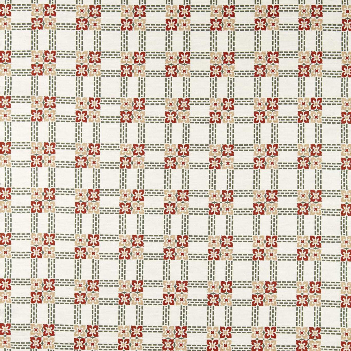 Morris & Co Wisley Weave Russet/Thyme Fabric