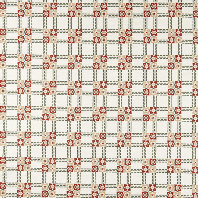 Morris & Co Wisley Weave Russet/Thyme Fabric