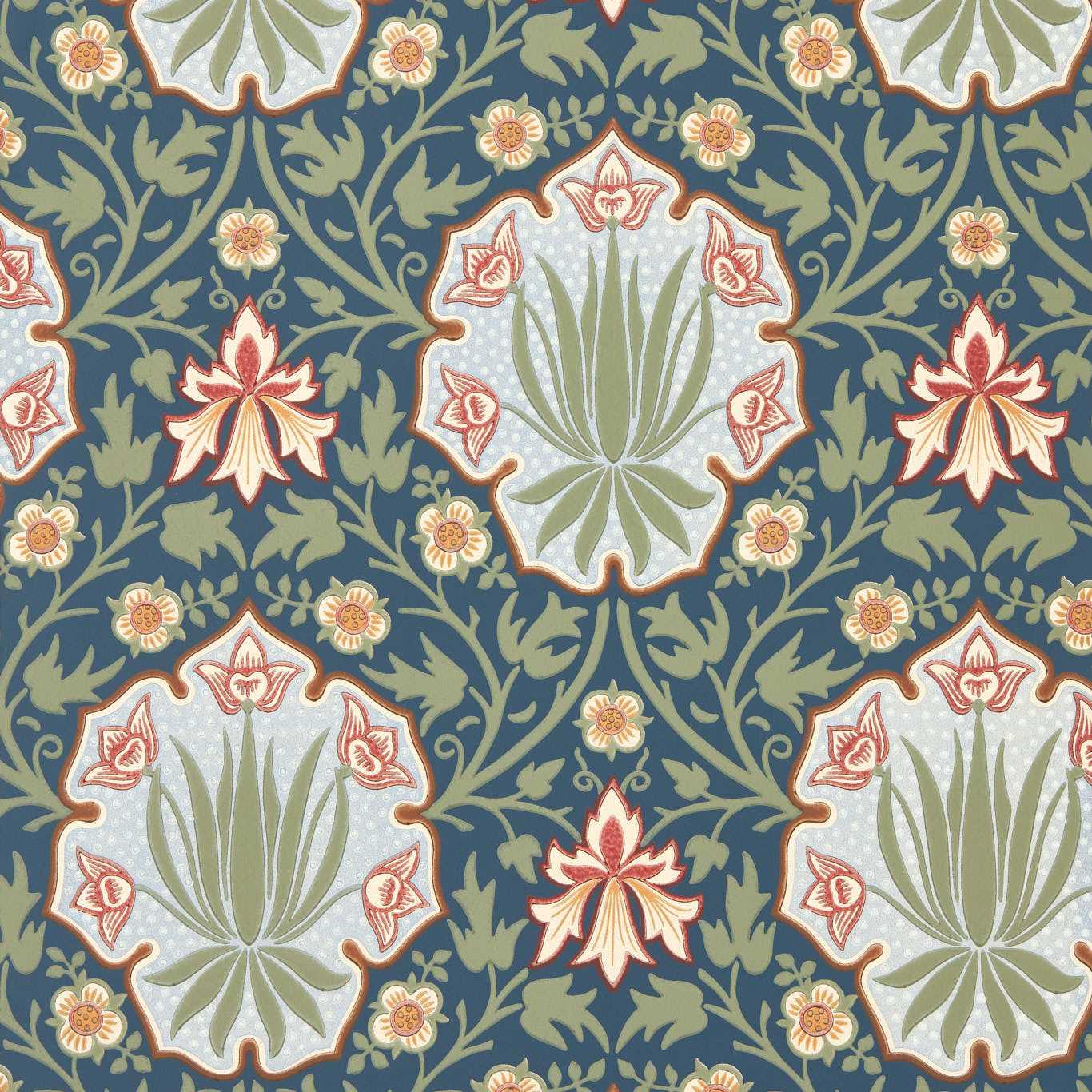 Morris & Co. Iris & Rose Wallpaper - Thumbnail 2
