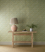 Morris & Co Peony Trellis Sage Wallpaper