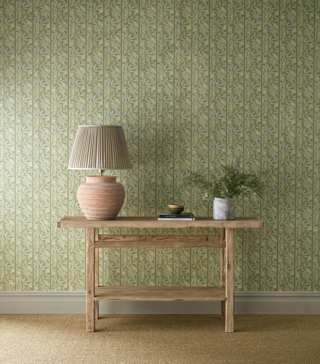 Morris & Co Peony Trellis Sage Wallpaper