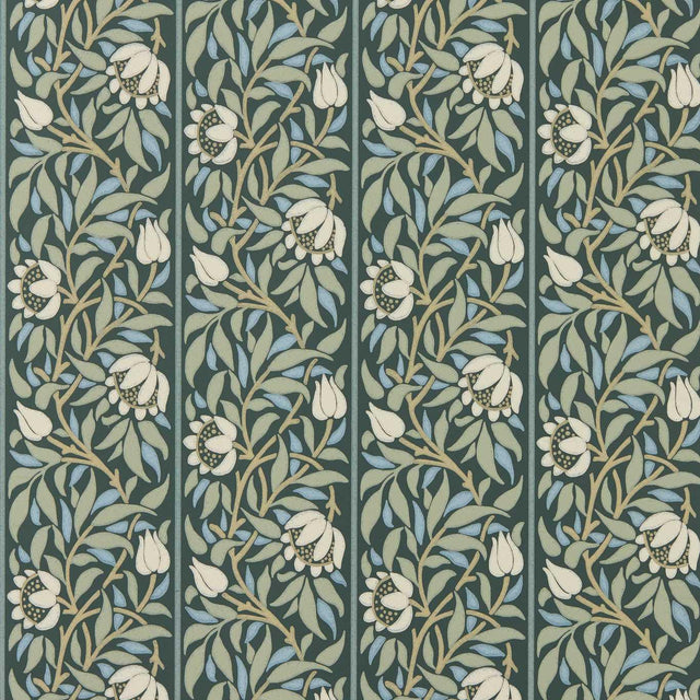 Morris & Co Peony Trellis Bayleaf/Slate Wallpaper