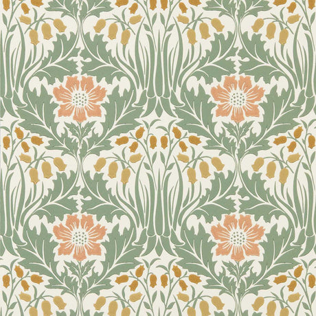 Morris & Co Woodbell & Anemone Rose/Sage Wallpaper