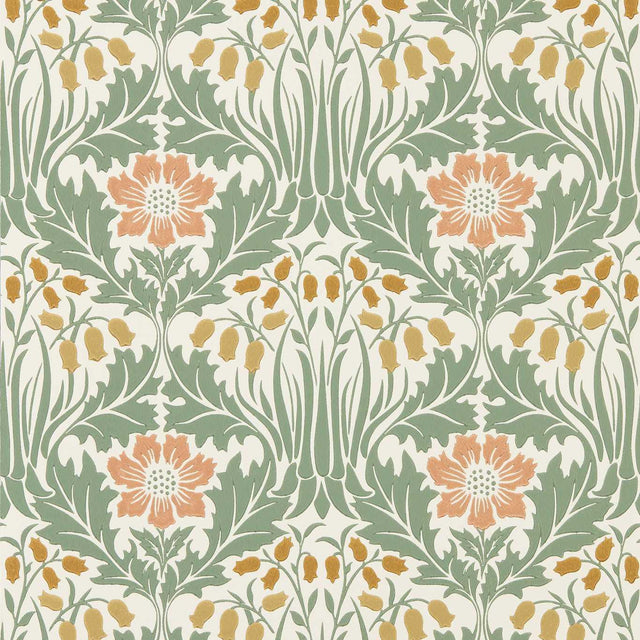 Morris & Co Woodbell & Anemone Rose/Sage Wallpaper