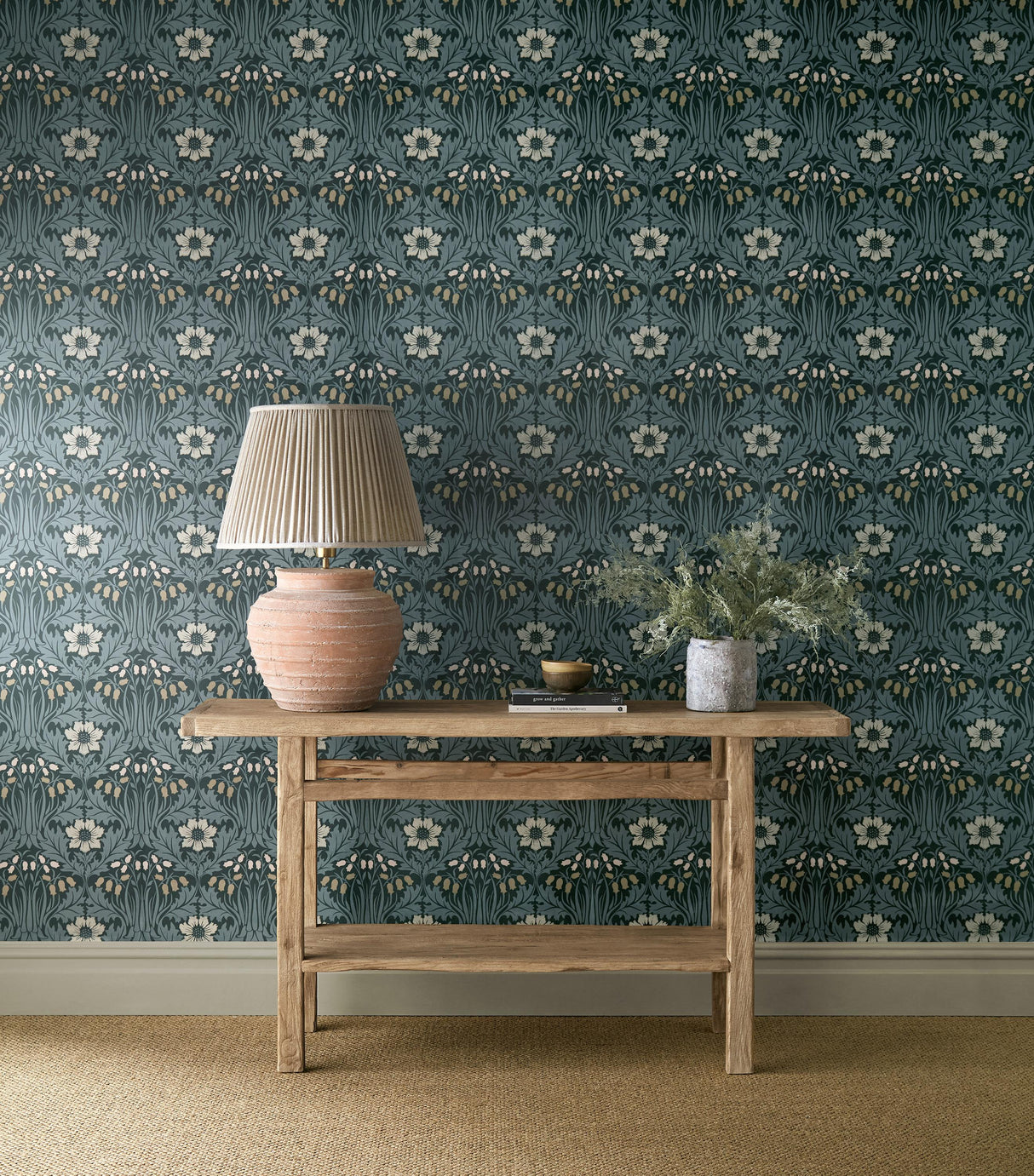 Morris & Co Woodbell & Anemone Indigo Wallpaper