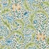 Morris & Co Wild Tulip & Vine Nettle/Woad Wallpaper