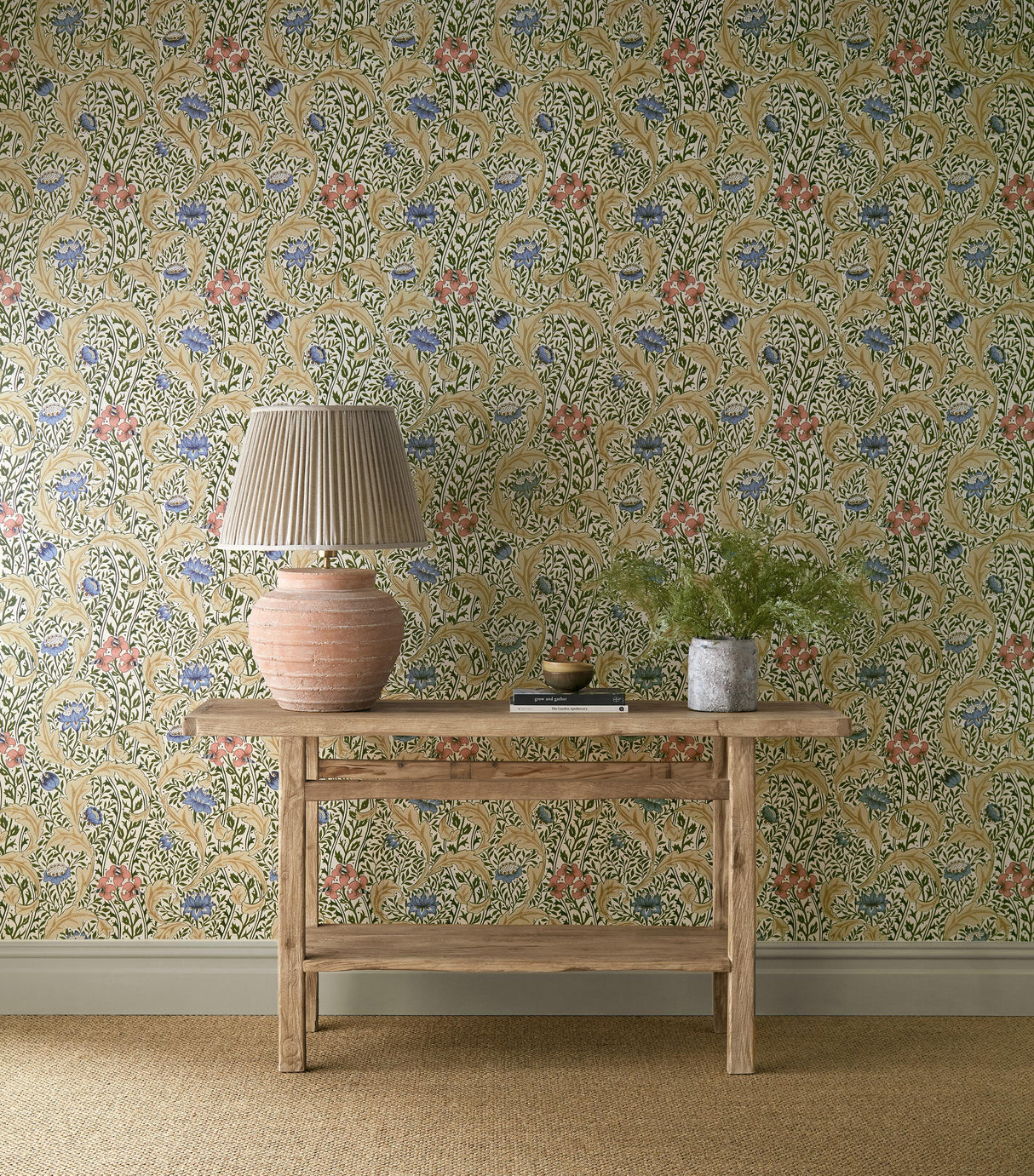 Morris & Co Wild Tulip & Vine Multi Wallpaper