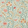 Morris & Co Wild Tulip & Vine Coral/Teal Wallpaper