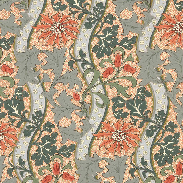 Morris & Co Cornflower Russet/Teal Wallpaper