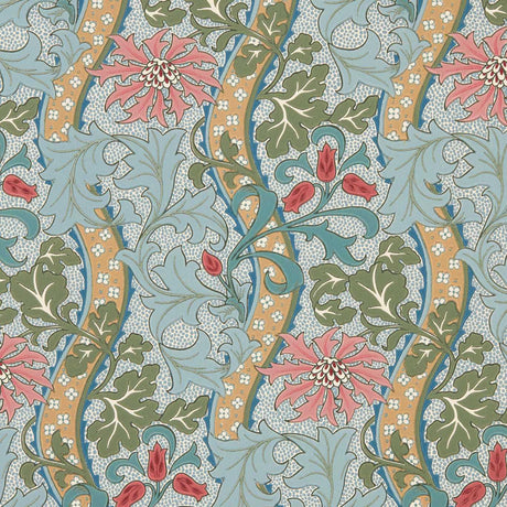 Morris & Co Cornflower Rose/Woad Wallpaper