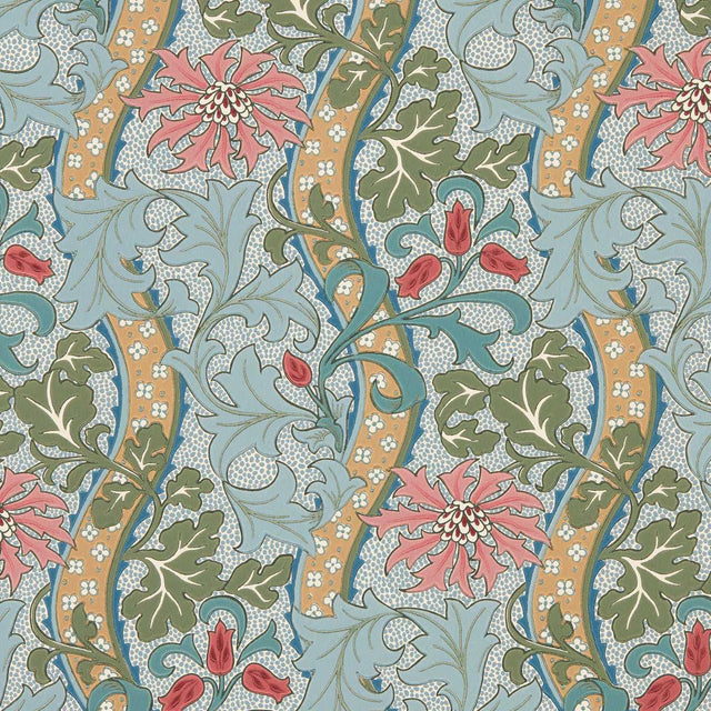 Morris & Co Cornflower Rose/Woad Wallpaper