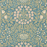 Morris & Co Daisy & Oak Powder Blue/Blush Wallpaper