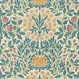Morris & Co Daisy & Oak Madder/Teal Wallpaper