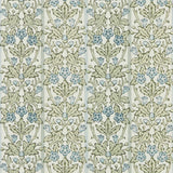 Morris & Co Oak & Blossom Thyme/Woad Wallpaper