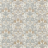 Morris & Co Oak & Blossom Mineral Blue/Linen Wallpaper