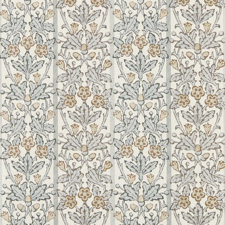 Morris & Co Oak & Blossom Mineral Blue/Linen Wallpaper