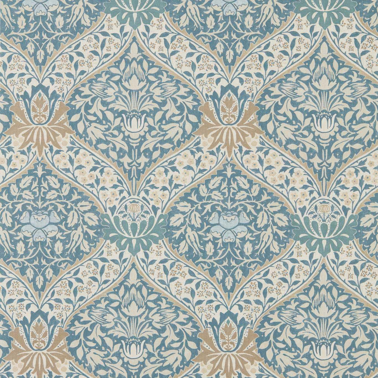 Morris & Co Norbury Woad/Linen Wallpaper