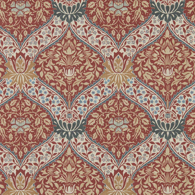 Morris & Co Norbury Slate/Madder Wallpaper