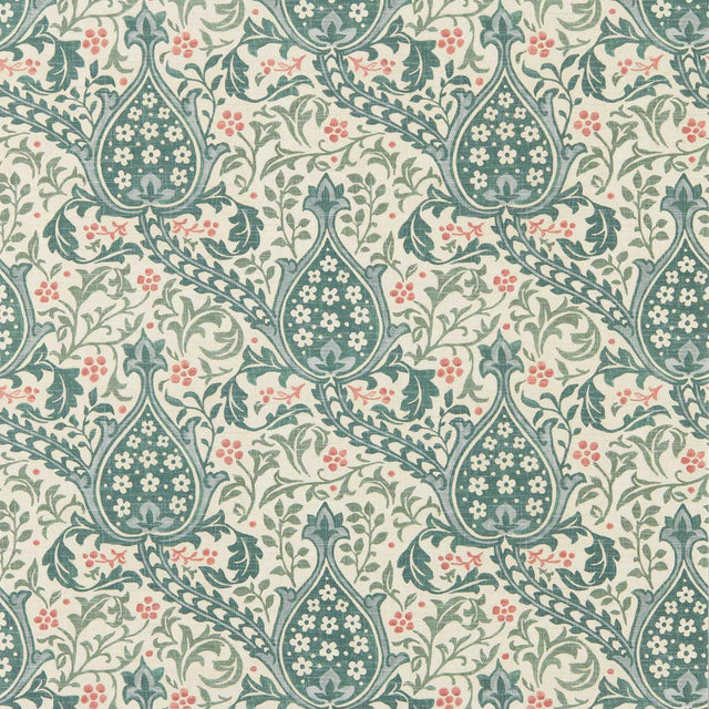 Morris & Co Persian Tulip Teal Wallpaper