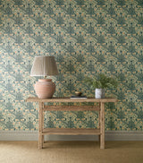 Morris & Co Persian Tulip Teal Wallpaper