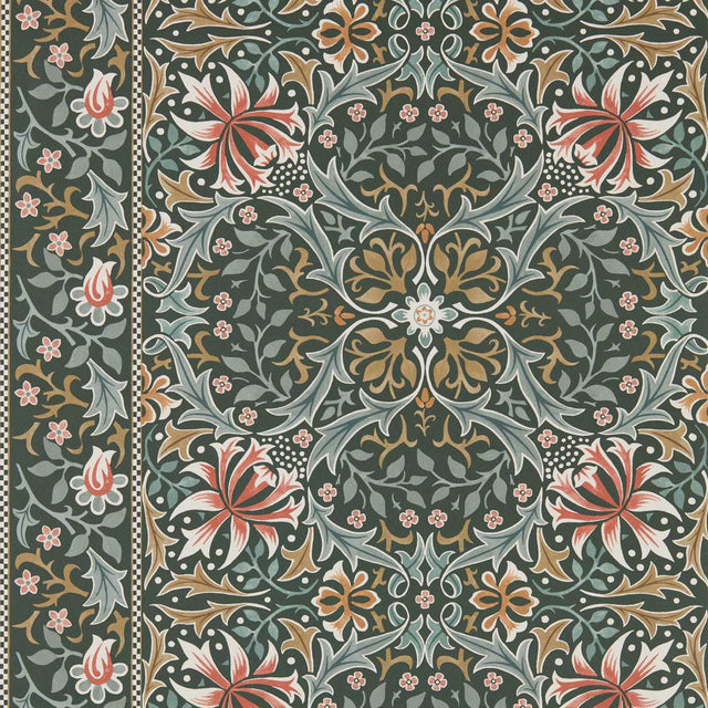 Morris & Co Walthamstow Forest/Teal Wallpaper
