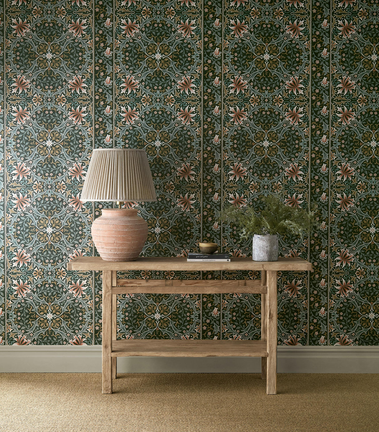 Morris & Co Walthamstow Forest/Teal Wallpaper