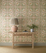 Morris & Co Walthamstow Rose/Nettle Wallpaper