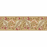 Morris & Co Bluebell & Peony Border Gold/Madder Wallpaper