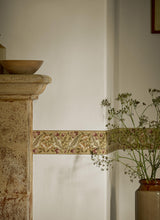 Morris & Co Bluebell & Peony Border Gold/Madder Wallpaper