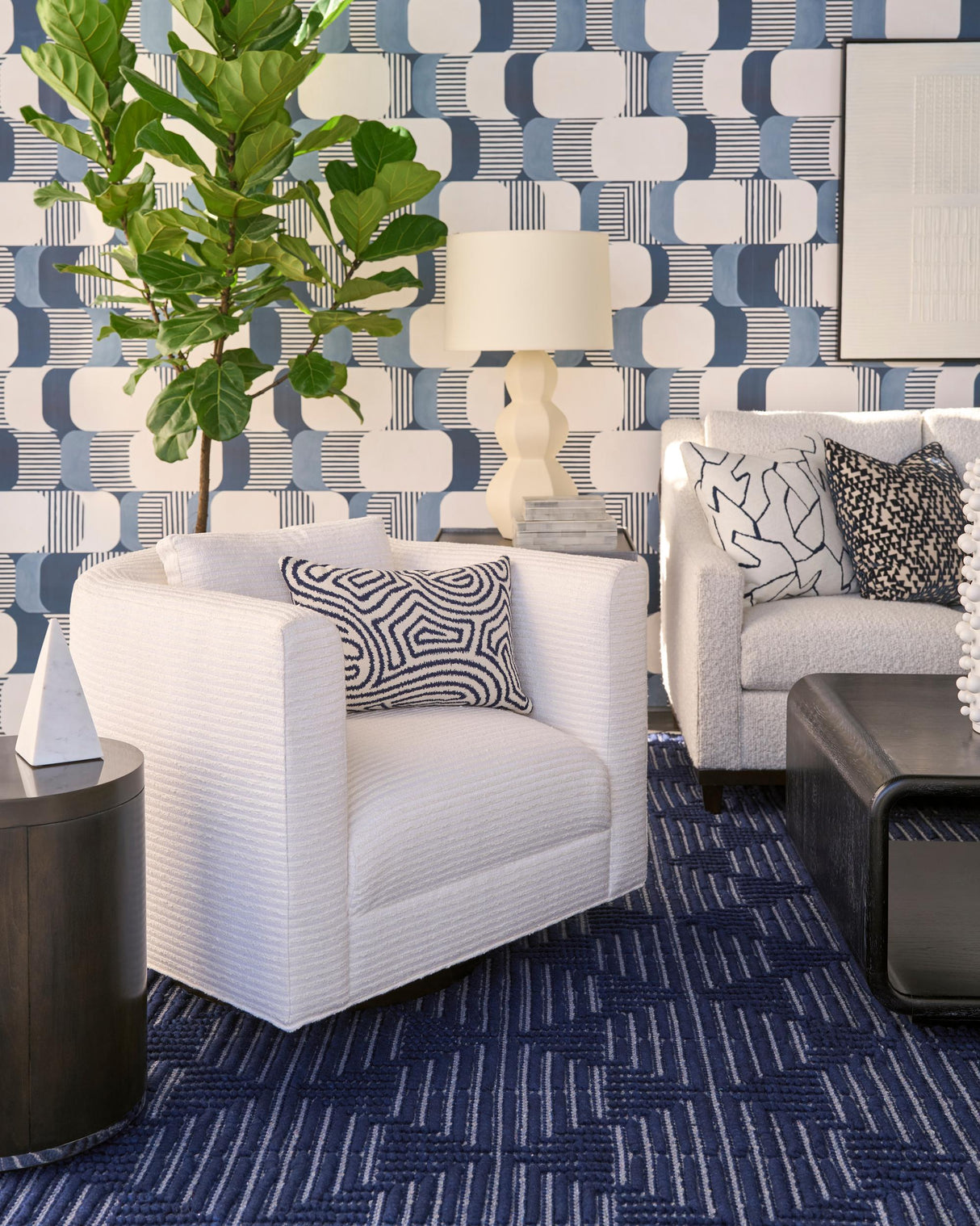Kravet GOOD VIBES INDIGO Wallpaper