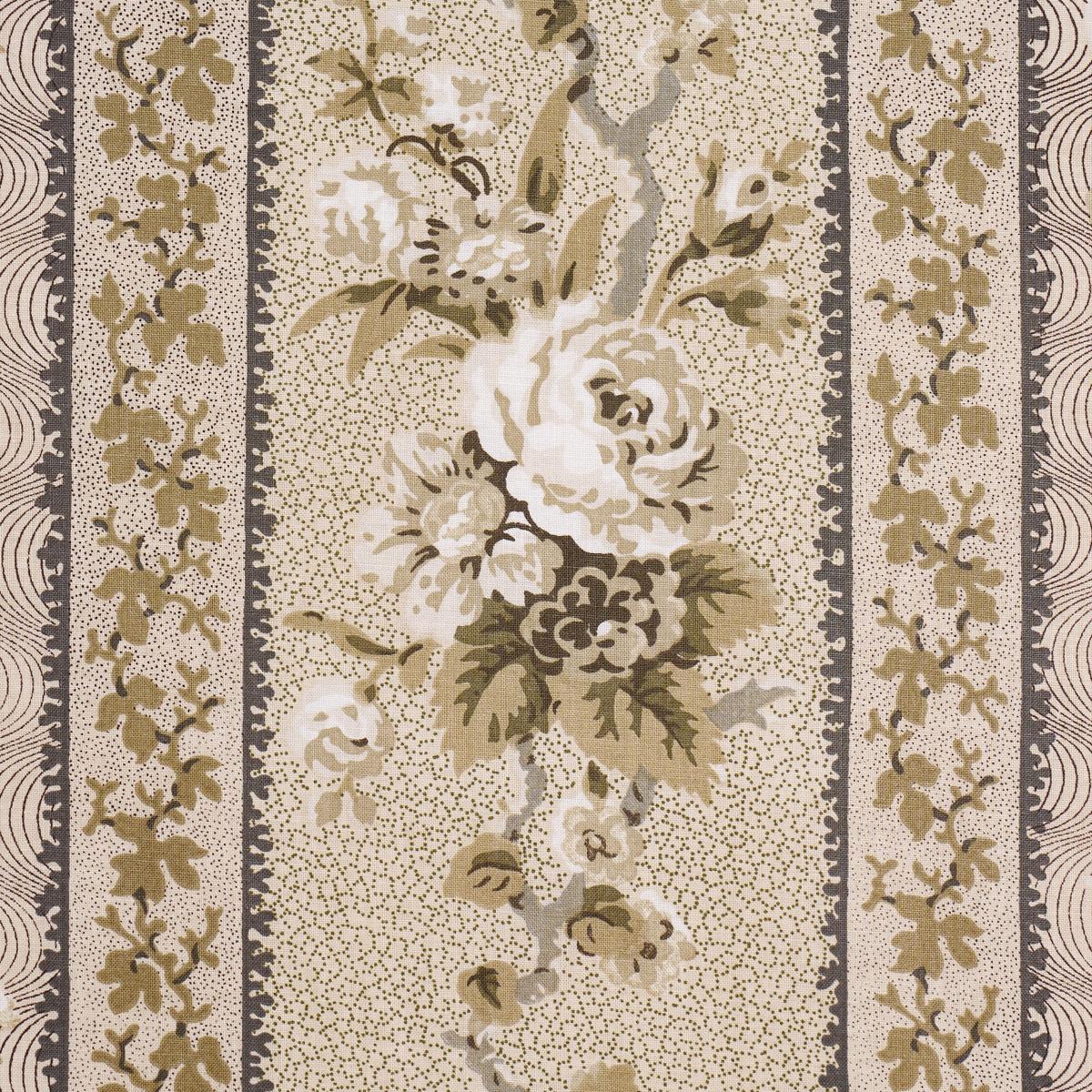 Schumacher Elizabeth Chintz Neutral Fabric