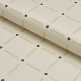 Schumacher Drifting Grid Sand Fabric