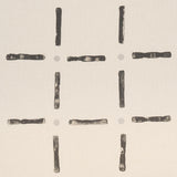 Schumacher Drifting Grid Black Fabric