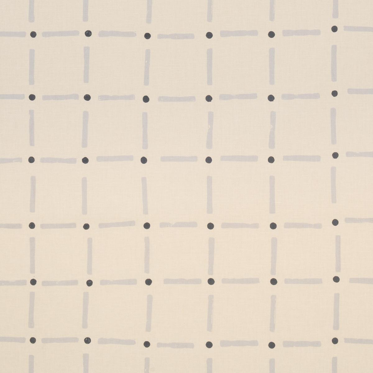 Schumacher Drifting Grid Sky Fabric