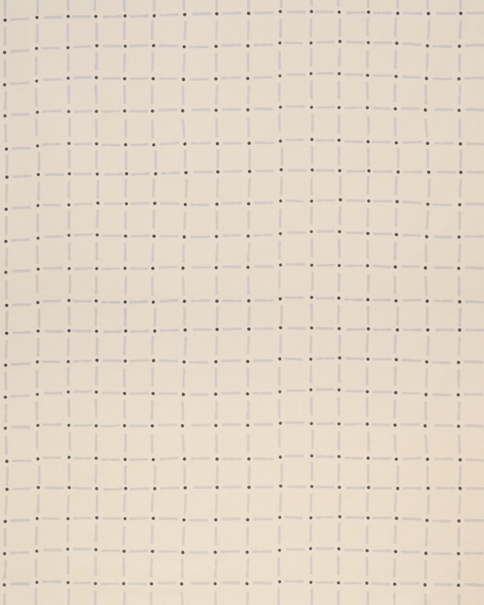 Schumacher Drifting Grid Sky Fabric