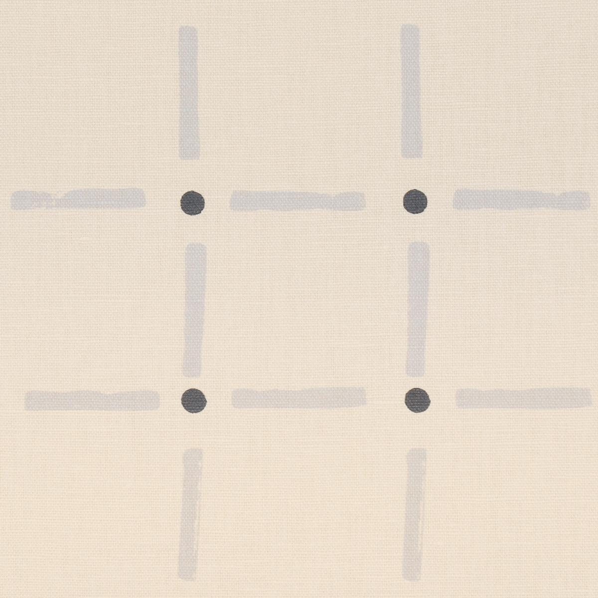 Schumacher Drifting Grid Sky Fabric