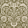 Schumacher Suffolk Damask Olive Fabric