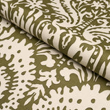 Schumacher Suffolk Damask Olive Fabric