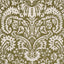 Schumacher Suffolk Damask Olive Wallpaper