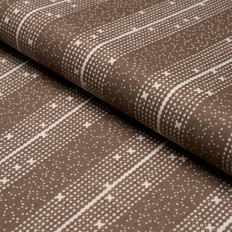 Schumacher Stella Stripe Brown Fabric