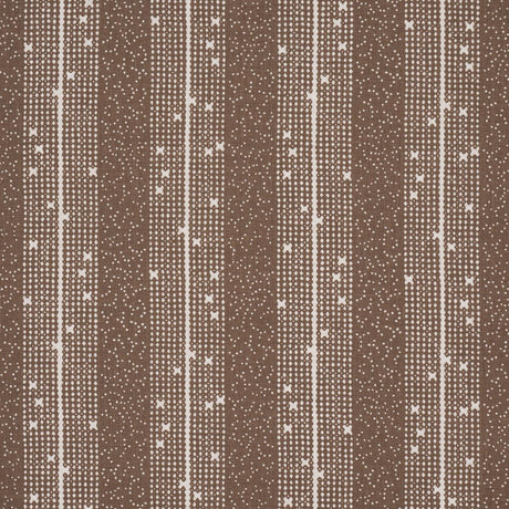 Schumacher Stella Stripe Brown Fabric