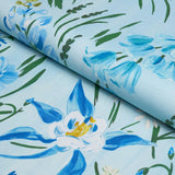 Schumacher Oz Floral Sky Fabric