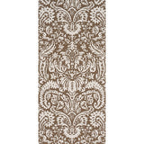 Schumacher Suffolk Damask Brown Wallpaper