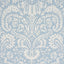 Schumacher Suffolk Damask Blue Wallpaper