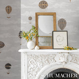 Schumacher Up, Up And Away! Grisaille Wallpaper
