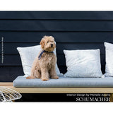 Schumacher Stitched Stripe Indoor/Outdoor Taupe Fabric