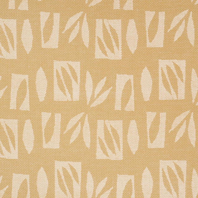 Schumacher Banana Leaf Cut Out Cream Fabric