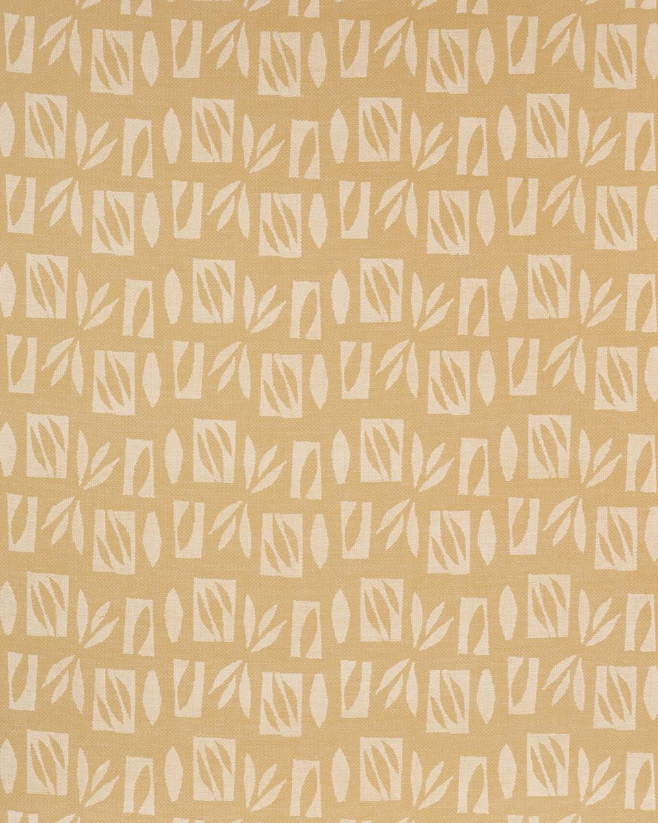 Schumacher Banana Leaf Cut Out Cream Fabric