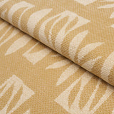 Schumacher Banana Leaf Cut Out Cream Fabric