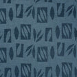 Schumacher Banana Leaf Cut Out Blue Fabric